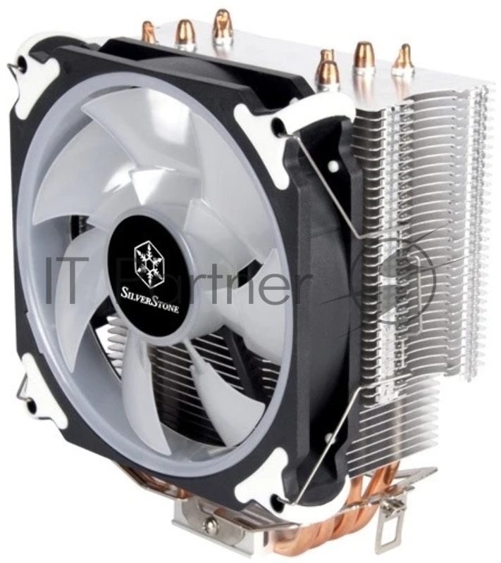 Кулер универсальный Silverstone SST-AR12-RGB Argon CPU Cooler 4 Direct Contact Heatpipe, 120mm PWM RGB Fan, RTL {15}