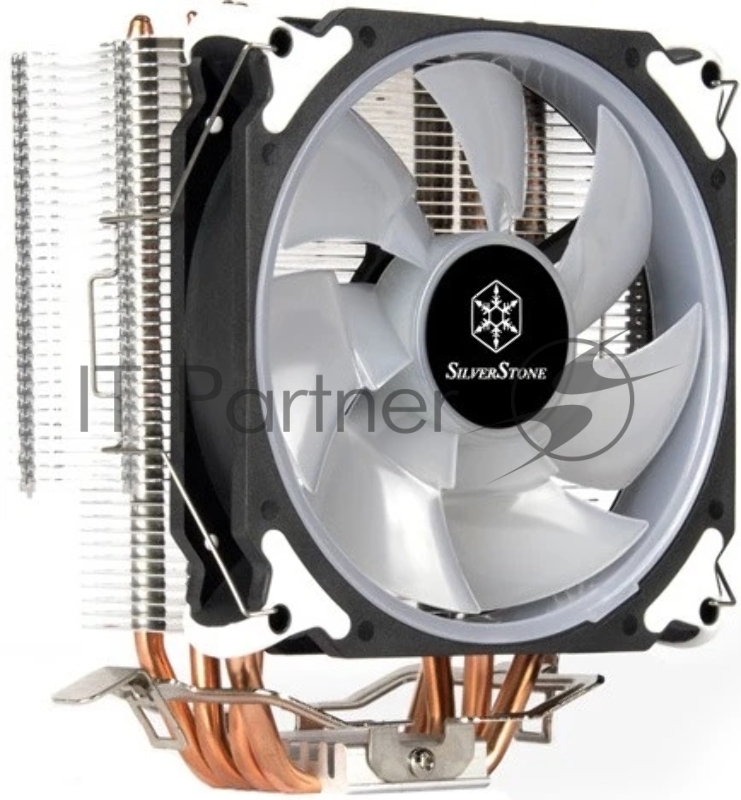 Кулер универсальный Silverstone SST-AR12-RGB Argon CPU Cooler 4 Direct Contact Heatpipe, 120mm PWM RGB Fan, RTL {15}