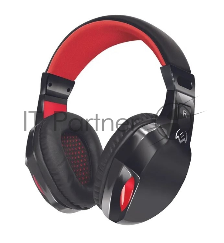 SVEN AP-G857MV Игровые наушники с микрофоном черно-красные (mini jack O 3,5 мм (4 pin), 40 мм)