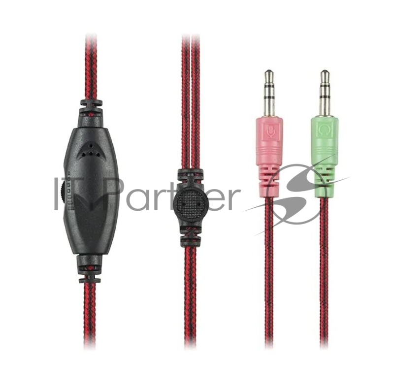 SVEN AP-G857MV Игровые наушники с микрофоном черно-красные (mini jack O 3,5 мм (4 pin), 40 мм)