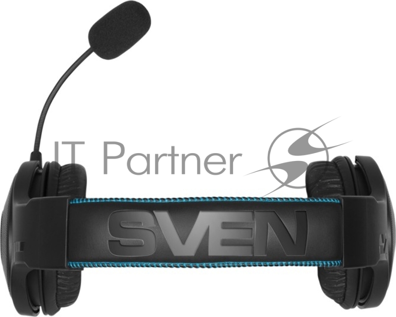 SVEN AP-U1500MV Игровые наушники с микрофоном черные (USB, LED, 7.1, mini jack O 3,5 мм (4 pin), 50 мм, RGB подсветка)