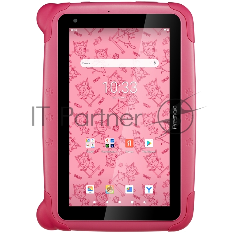 Планшет Prestigio Smartkids, PMT3997_WI_D_PKC, wifi, 7 1024*600 IPS display, up to 1.2GHz quad core processor, android 10(go edition), 1GB RAM+16GB ROM, 0.3MP front+2MP rear camera, 2500mAh battery
