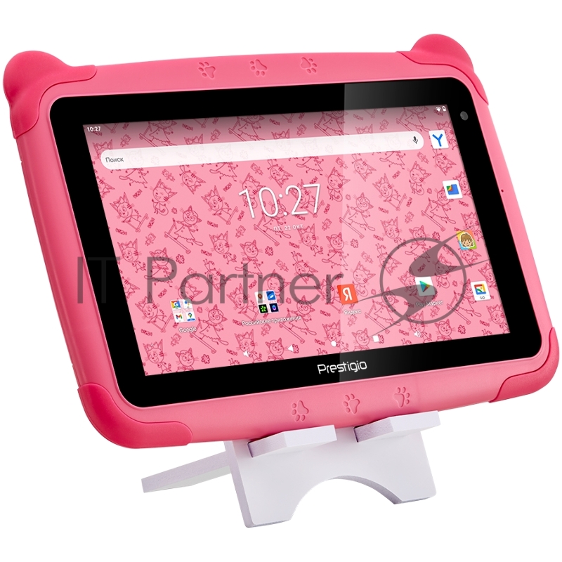 Планшет Prestigio Smartkids, PMT3997_WI_D_PKC, wifi, 7 1024*600 IPS display, up to 1.2GHz quad core processor, android 10(go edition), 1GB RAM+16GB ROM, 0.3MP front+2MP rear camera, 2500mAh battery