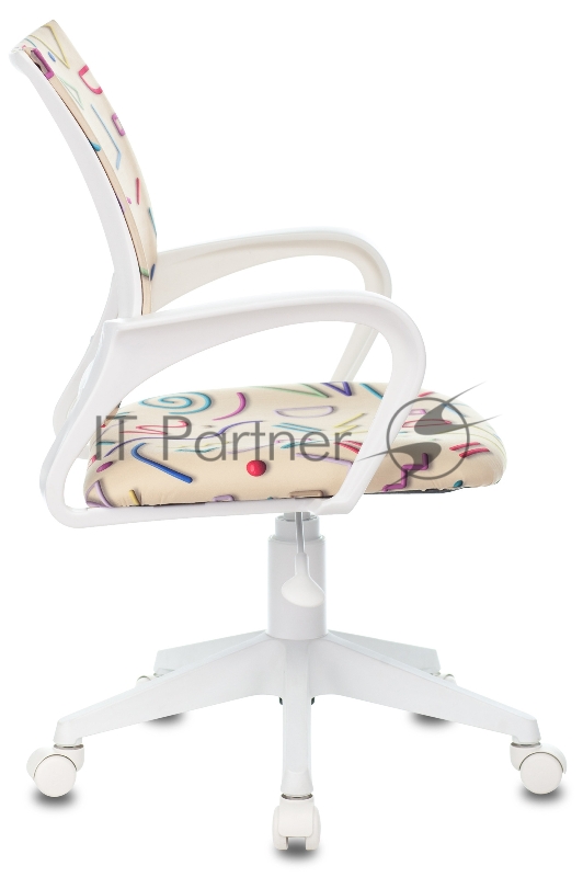 Кресло детское Бюрократ KD-W4 песочный Sticks 02 крестовина пластик белый пластик белый