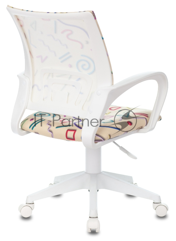 Кресло детское Бюрократ KD-W4 песочный Sticks 02 крестовина пластик белый пластик белый