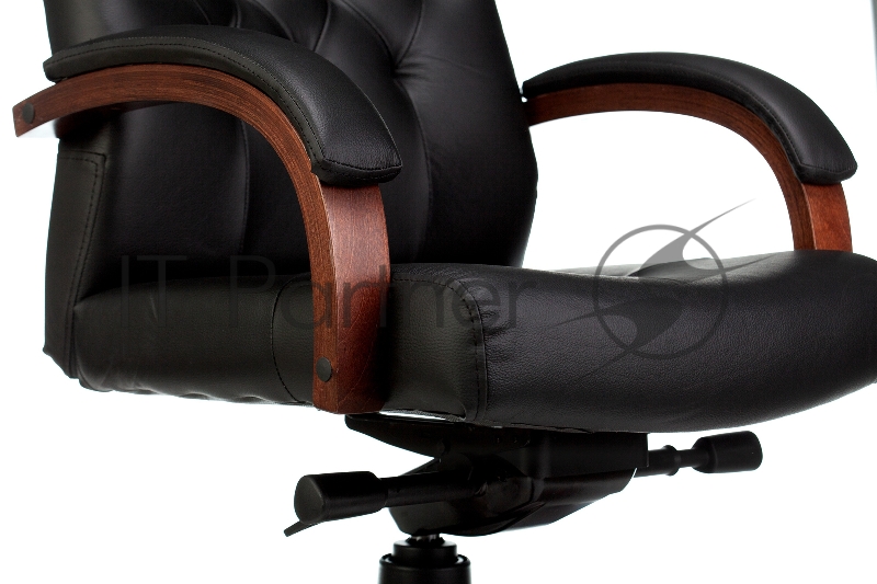 Кресло руководителя Бюрократ T-9928WALNUT черный кожа крестовина металл/дерево