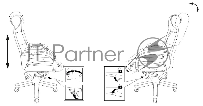 Кресло руководителя Бюрократ T-9928WALNUT черный кожа крестовина металл/дерево