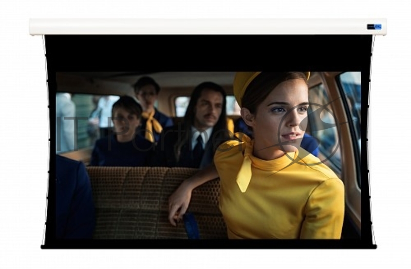 Экран Cinema SOK SCPSMT-298x16 Pro 135 16:9 настенно-потолочный, моторизов боковым натяжением, White PVC, белый корпус, ED 30см