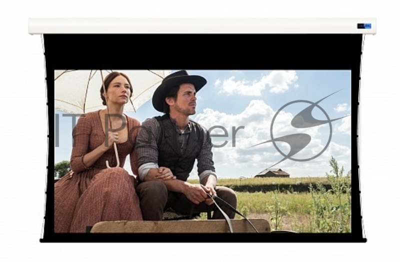 Экран Cinema SOK SCPSMT-360x20 Pro 163 16:9 настенно-потолочный, моторизов боковым натяжением, White PVC, белый корпус, ED 30см