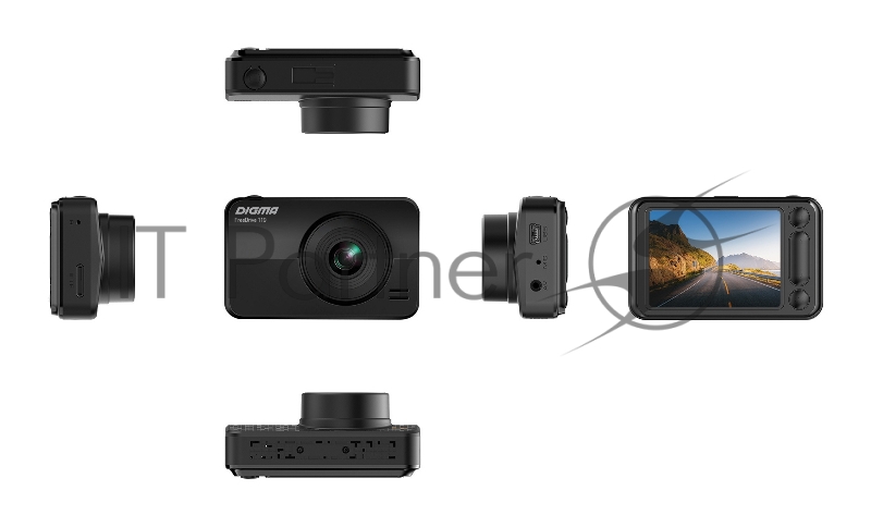 Видеорегистратор Digma FreeDrive 119 черный 1.3Mpix 1080x1920 1080p 140гр. GP2247