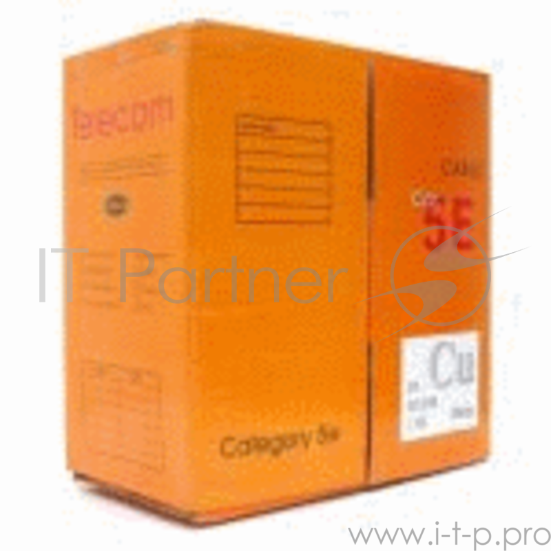 Кабель FTP 5e кат. Telecom FTP4-TC1000C5EN-CU-IS, 4 пары, однож., 24AWG/0.51мм, медь (305м)