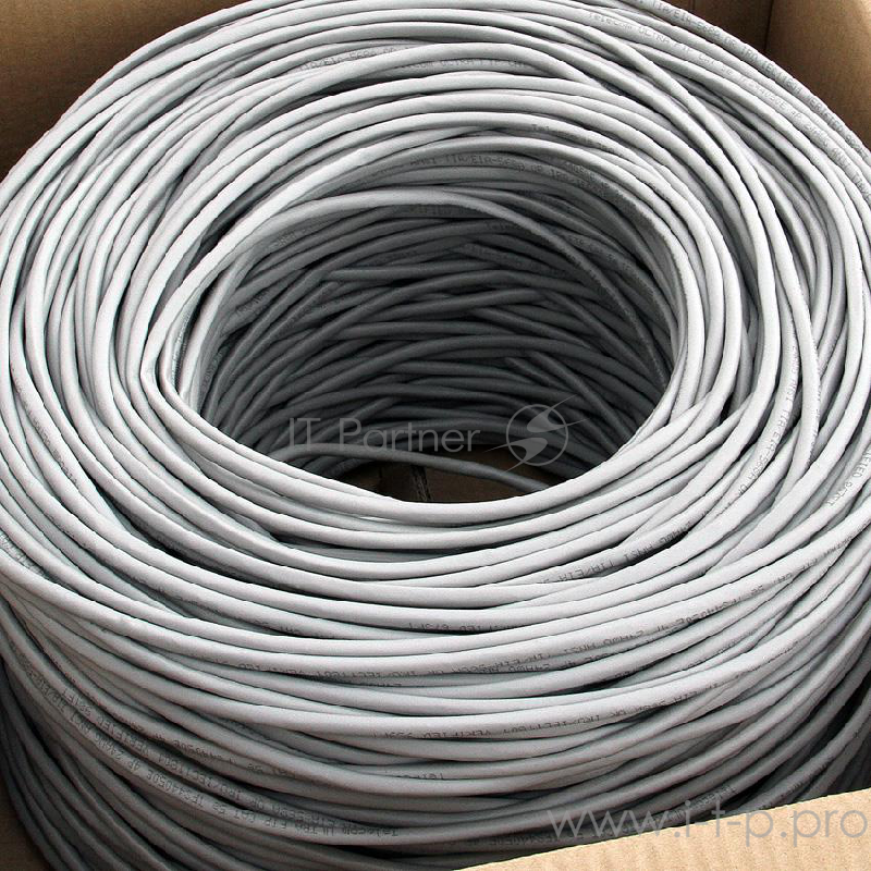 Кабель FTP 5e кат. Telecom FTP4-TC1000C5EN-CU-IS, 4 пары, однож., 24AWG/0.51мм, медь (305м)