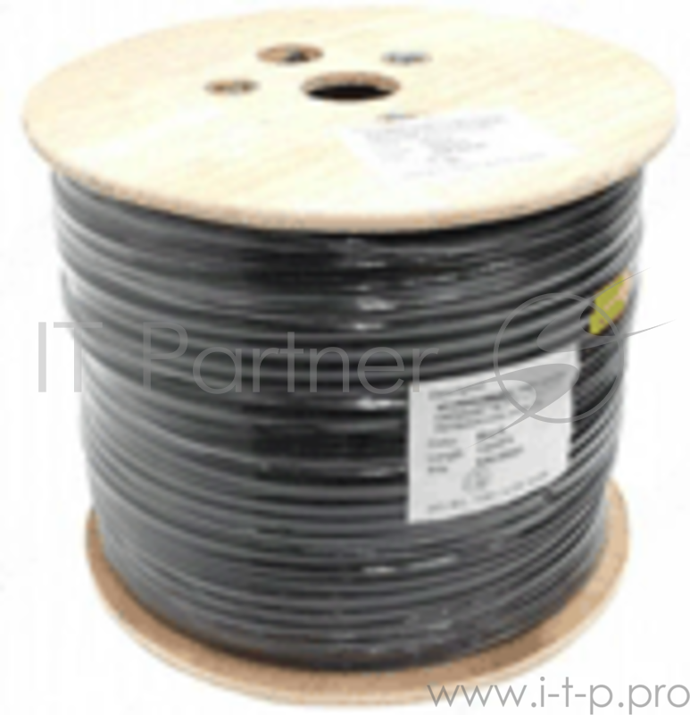 Кабель FTP 5e кат. Neomax NM20041, 4 пары, однож., 24AWG/0.51мм, медь (305м), наружный, с тросом, черный