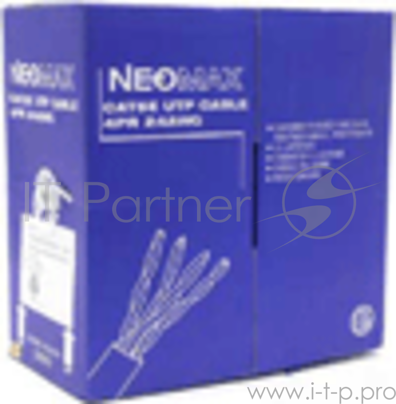 Кабель UTP 5e кат. Neomax NM10101 4 пары, однож., 24AWG/0.51мм, медь (305м), 200МГц