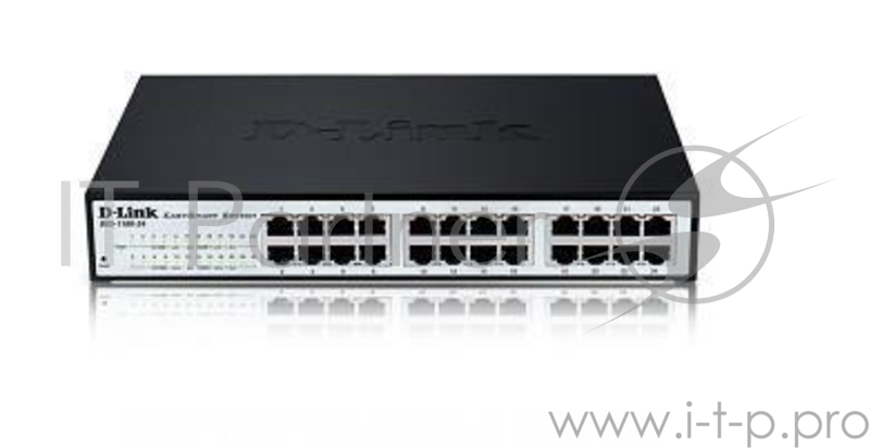Коммутатор 1U 19 RM D-Link DGS-1100-24/B2A 24 порта 1Гбит/сек., управляемый