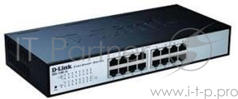 Коммутатор 1U 19 RM D-Link DES-1100-16/A2A 16 портов 100Мбит/сек., управляемый