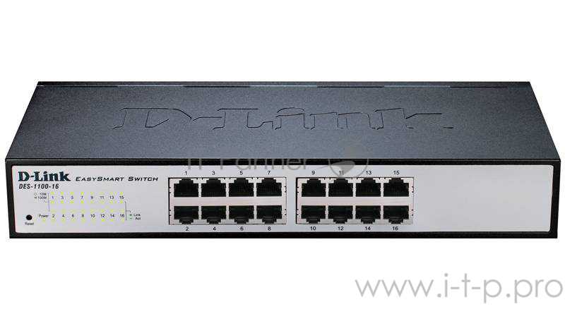 Коммутатор 1U 19 RM D-Link DES-1100-16/A2A 16 портов 100Мбит/сек., управляемый