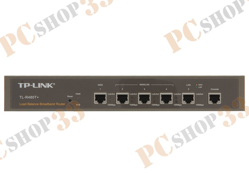 Маршрутизатор TP-Link TL-R480T+ 3 порта LAN/WAN 100Мбит/сек. + 1 порт LAN 100Мбит/сек. + 1 порт WAN 100Мбит/сек.