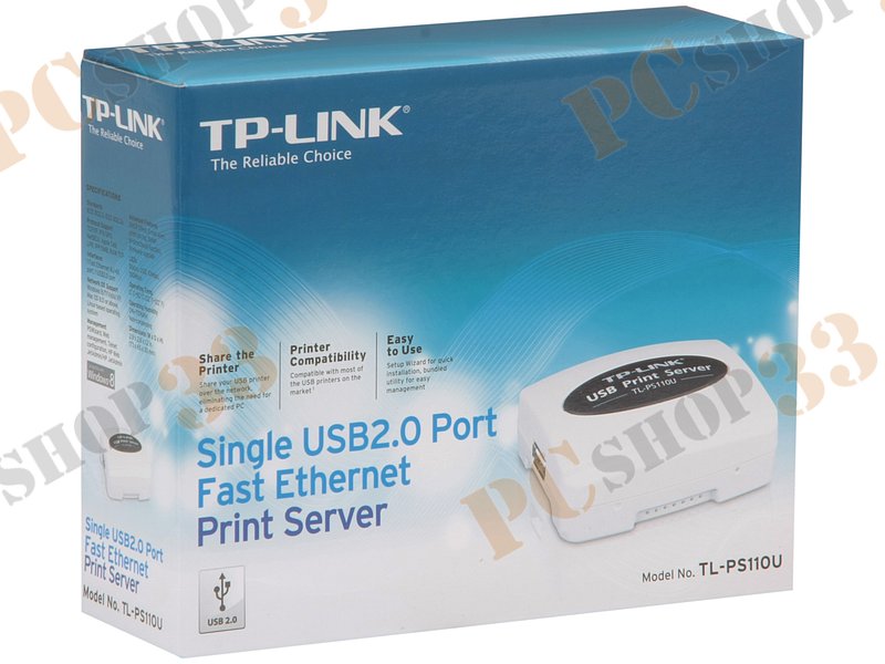 Принт-сервер TP-Link TL-PS110U 100Мбит/сек. (USB2.0)