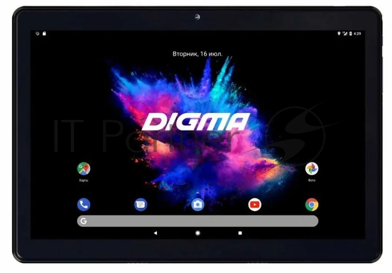 Планшет Digma CITI Octa 10 SC9863 (1.6) 8C/RAM4Gb/ROM64Gb 10.1 IPS 1920x1200/3G/4G/Android 9.0/черный/5Mpix/2Mpix/BT/GPS/ 128Gb/minUSB/5000mAh