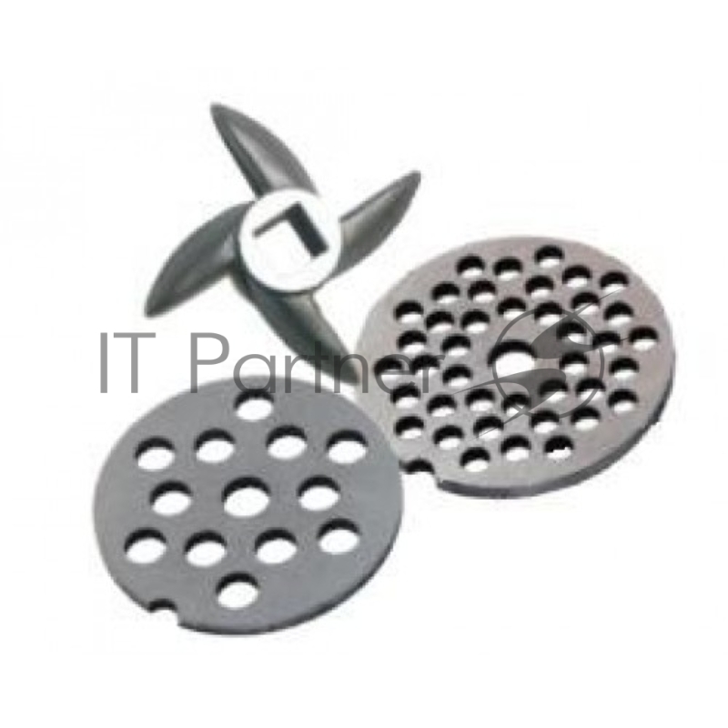 Мясорубка Аксион две решётки и нож в упаковке (решетка мелкая и крупная)