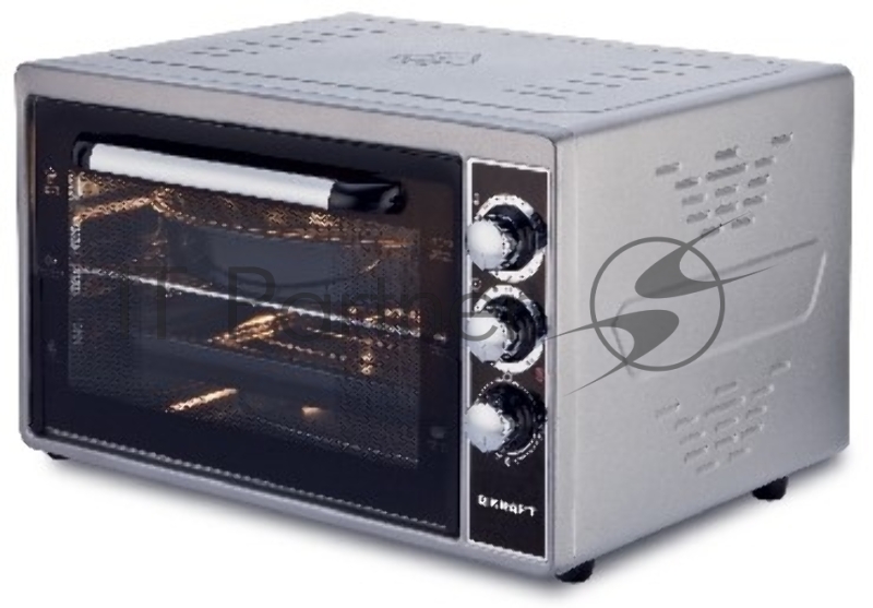 Мини-печь KRAFT KF-MO3801GR / Объем 38л. Таймер отключения 90 мин. Количество режимов работы 3.