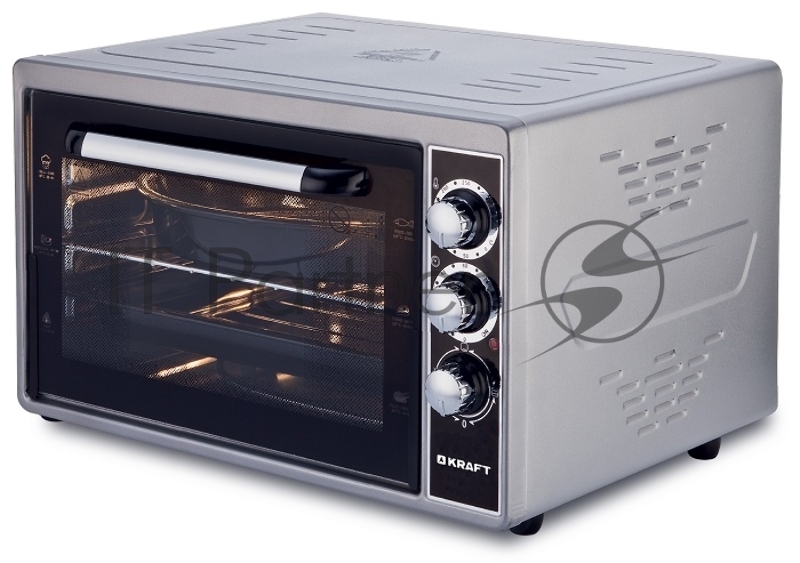 Мини-печь KRAFT KF-MO3801GR / Объем 38л. Таймер отключения 90 мин. Количество режимов работы 3.