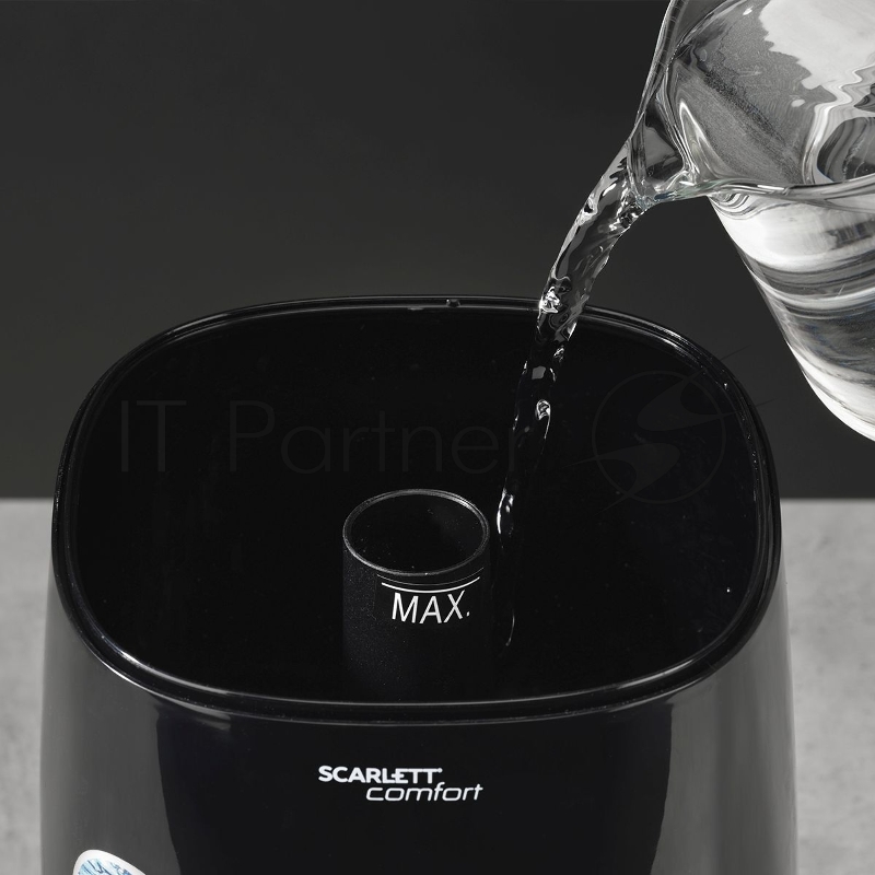 Увлажнитель воздуха Scarlett SC-AH986M24 (черный)Тип: Ультразвуковой Объем, л: 3.8 Управление: Механическое Площадь помещения, м²: 30 Расход воды максимальный, мл/ч: 300 Время работы при полном баке (при среднем расходе 150 мл/ч), ч: 25 Регулировка и