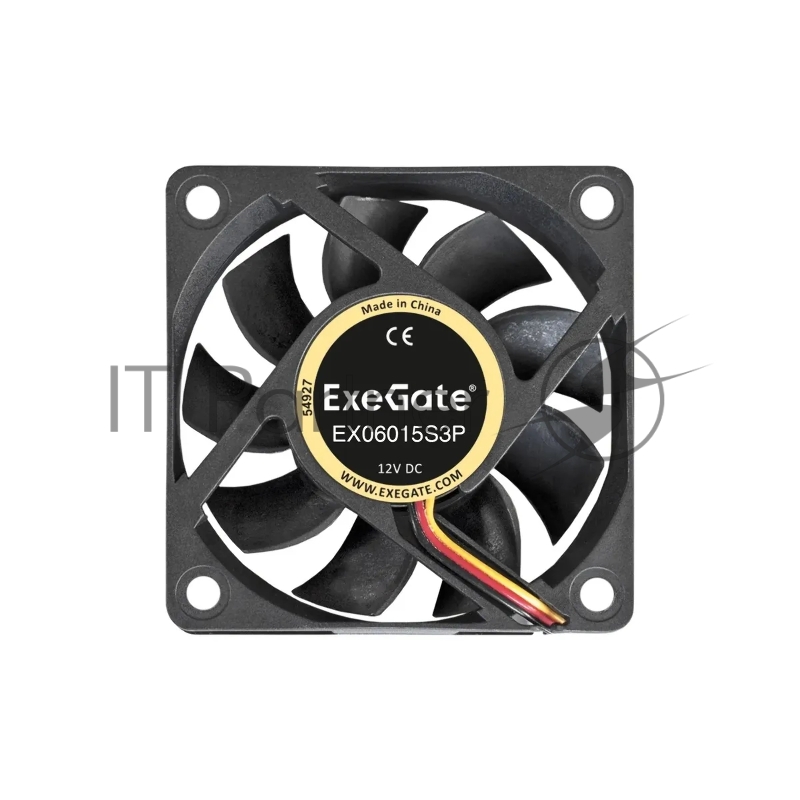 Exegate EX281212RUS Вентилятор ExeGate Mirage-S 60x60x15 подшипник скольжения, 3500 RPM, 26dB, 3pin