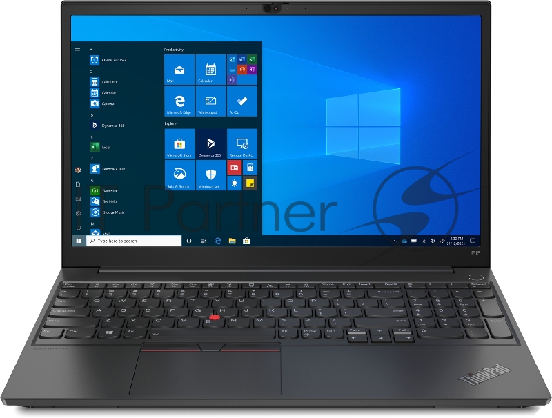 Ноутбук Lenovo ThinkPad E15 G3 AMD Ryzen 5 5500U 16Gb SSD512Gb AMD Radeon 15.6 IPS FHD (1920x1080) Windows 10 Professional 64 black WiFi BT Cam