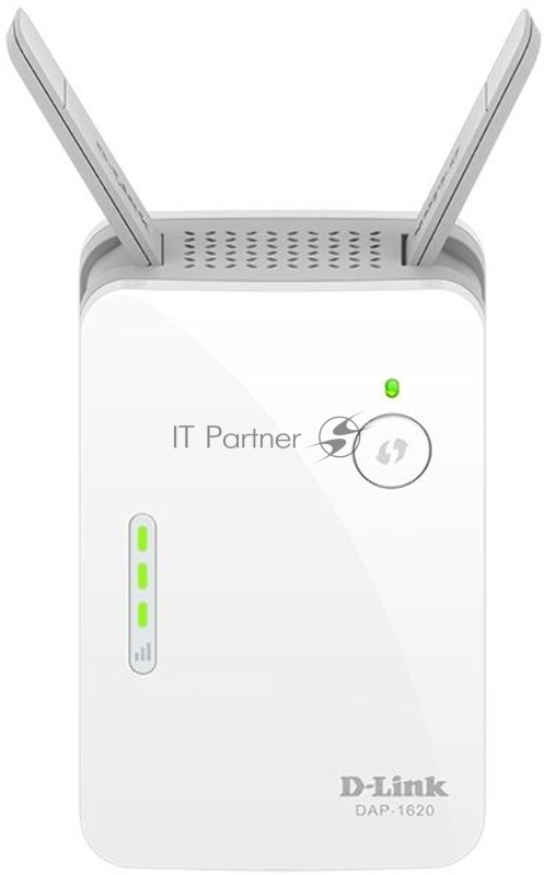 Повторитель беспроводного сигнала D-Link DAP-1620 (DAP-1620/RU/B1A) AC1200 Wi-Fi белый
