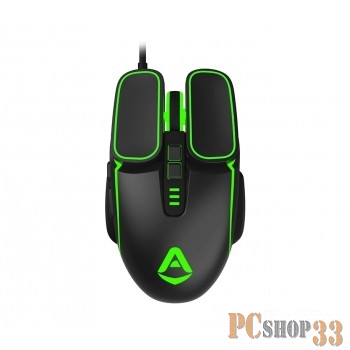 Мышь проводная CBR CM 846 Armor оптическая игровая, USB, до 4800 dpi, 7 программируемых кнопок и колесо прокрутки, LED-подсветка, ABS-пластик, длина кабеля 1,5 м, цвет чёрный