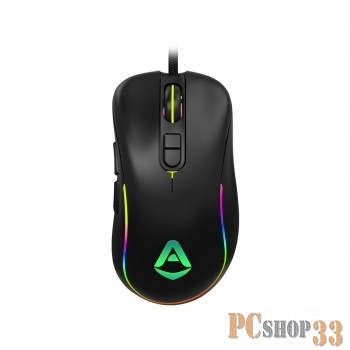 Мышь проводная CBR CM 851 Armor для правой руки, оптическая, игровая, USB, до 7200 dpi, 7 программируемых кнопок и колесо прокрутки, RGB-подсветка, ABS-пластик, длина кабеля 1,5 м, цвет чёрный