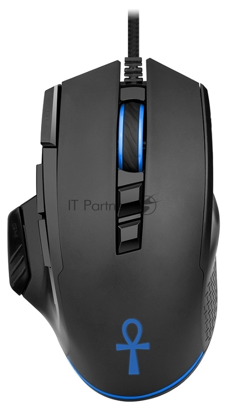 Мышь Оклик 727G ANUBIS черный оптическая (5800dpi) USB (9but)