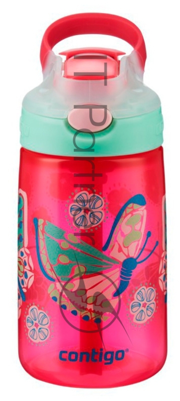 Бутылка Contigo Gizmo 0.42л розовый/зеленый пластик (2115036)