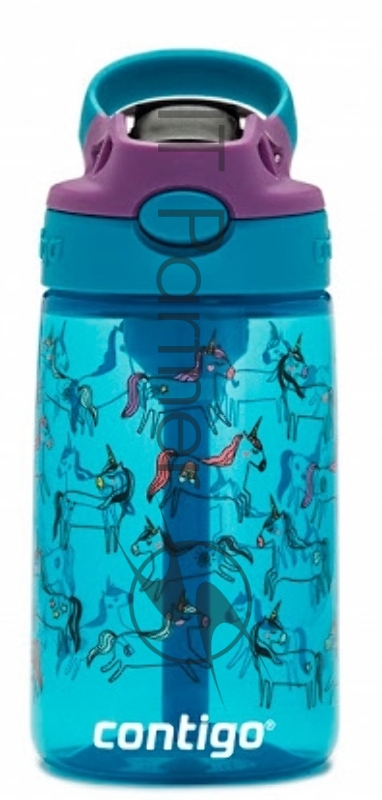Бутылка Contigo Gizmo Flip 0.42л синий пластик (компл.:трубочка) (2127477)