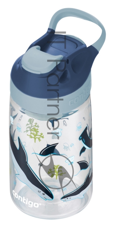 Бутылка Contigo Gizmo Sip 0.42л прозрачный/синий (2136792)