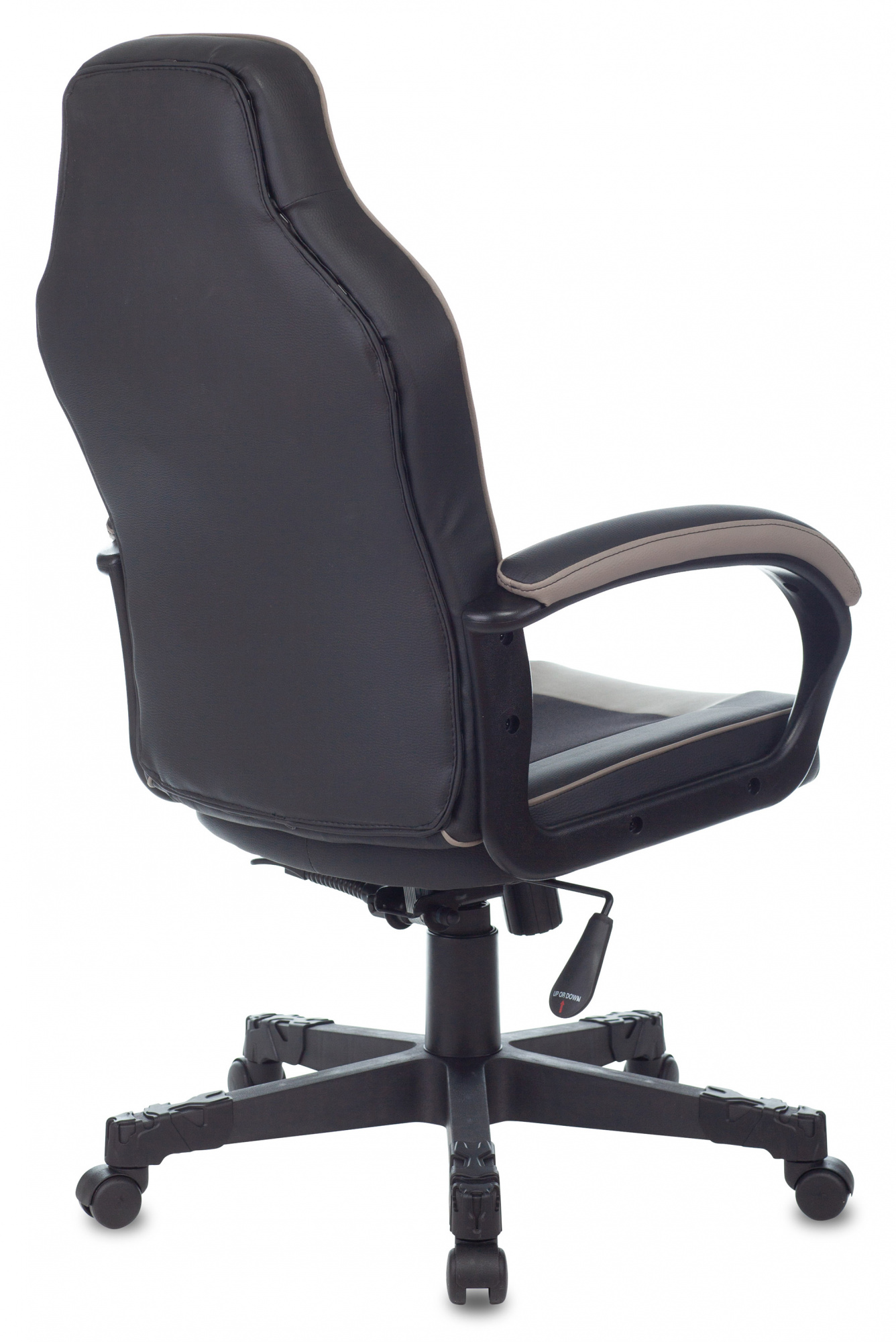 Кресло игровое Zombie GAME 17 черный/серый текстиль/эко.кожа крестовина пластик