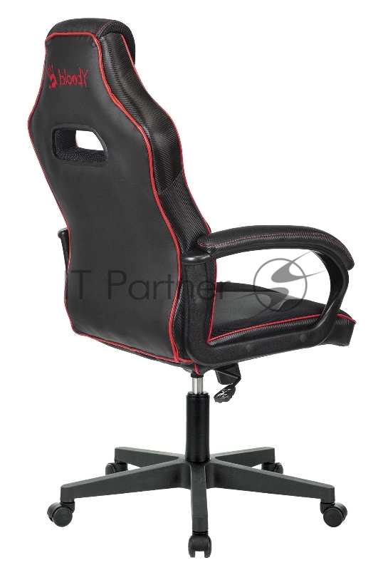 Кресло игровое A4Tech Bloody GC-300, черный/красный, эко.кожа/ткань, крестовина пластик