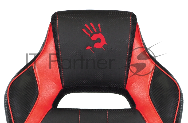 Кресло игровое A4Tech Bloody GC-300, черный/красный, эко.кожа/ткань, крестовина пластик