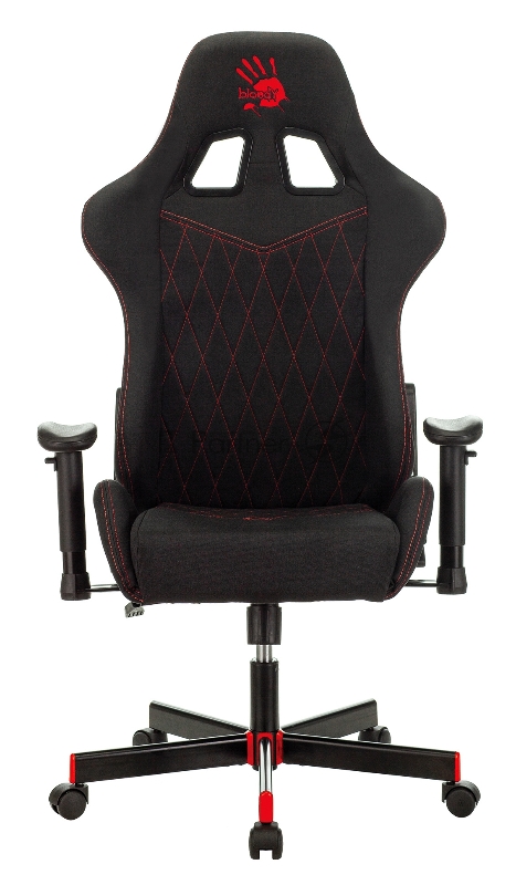Кресло игровое A4Tech Bloody GC-850, черный ромбик, крестовина пластик