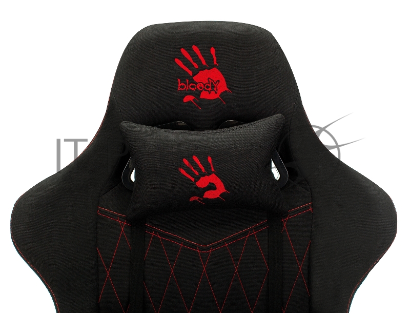 Кресло игровое A4Tech Bloody GC-850, черный ромбик, крестовина пластик