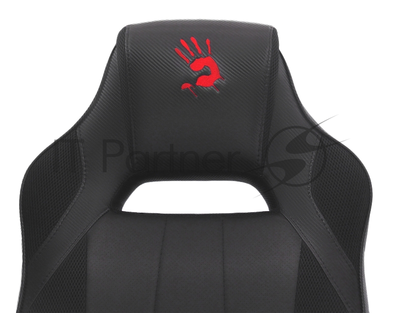 Кресло игровое A4Tech Bloody GC-200, черный, эко.кожа, крестовина пластик