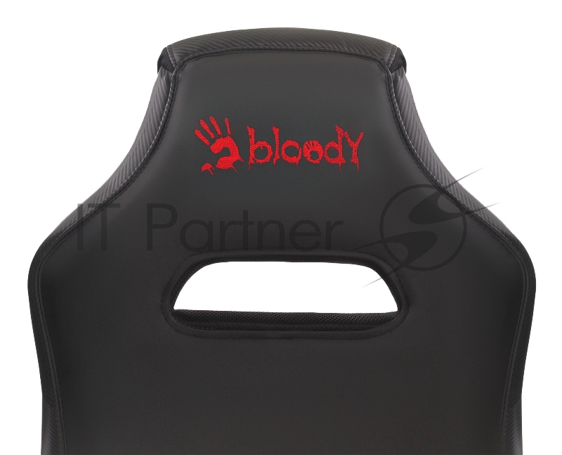 Кресло игровое A4Tech Bloody GC-200, черный, эко.кожа, крестовина пластик