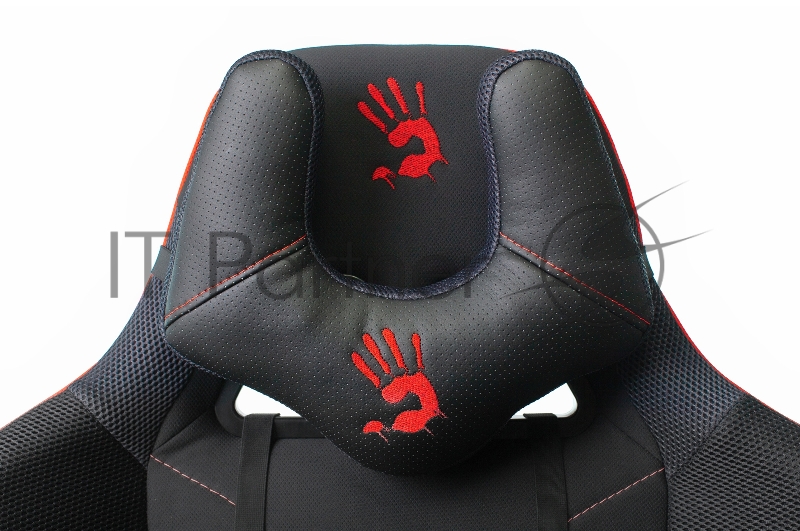 Кресло игровое A4Tech Bloody GC-400, черный/красный, крестовина пластик