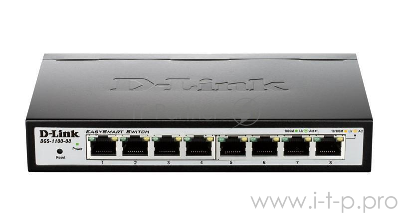 Коммутатор D-Link DGS-1100-08/B1A 8 портов 1Гбит/сек., управляемый