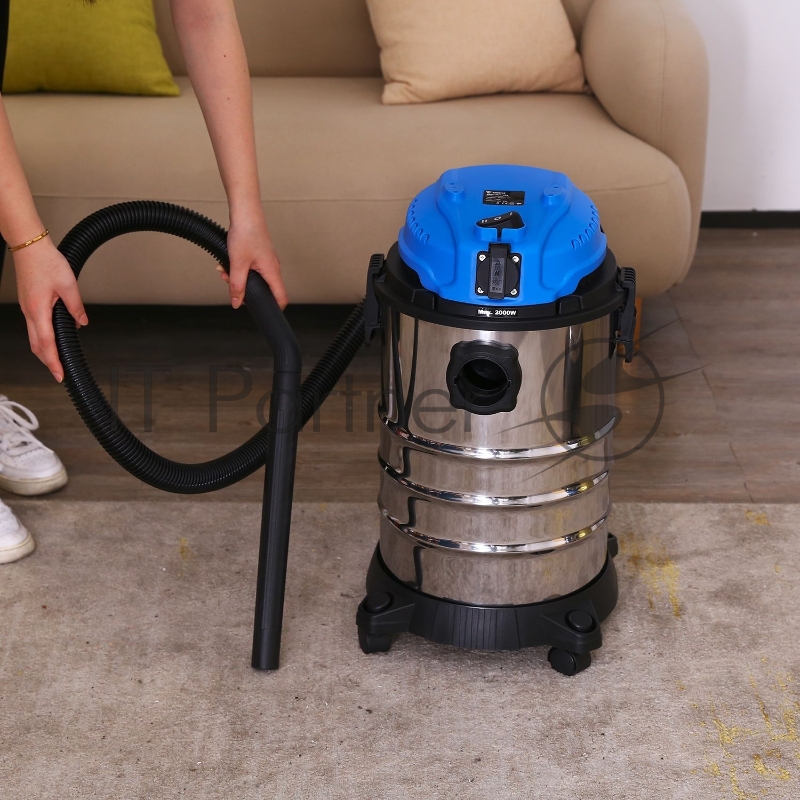 Строительный пылесос Deko DKVC-1200-30S 1200Вт (уборка: сухая) серебристый