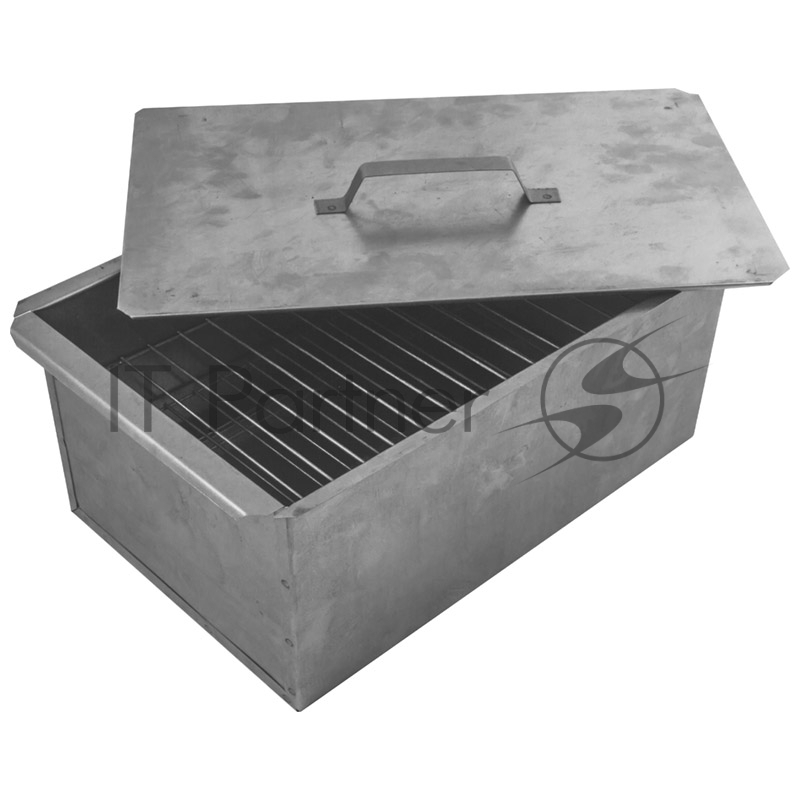 Коптильня двухъярусная, 380х272х167*0,5мм, в коробке