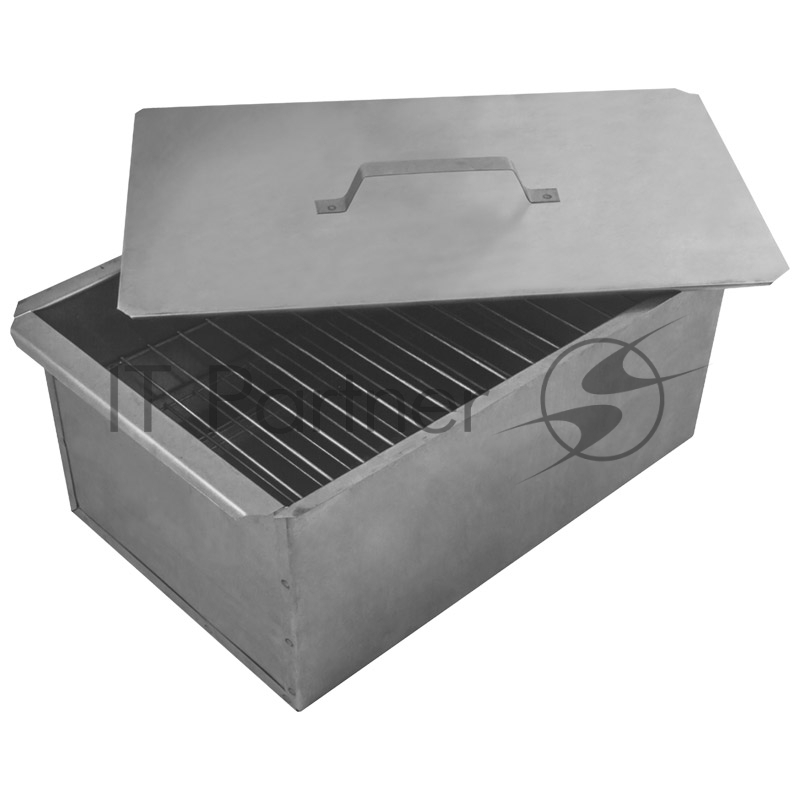 Коптильня одноярусная, 350х250х100*0,5мм, в коробке