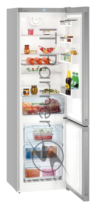 Холодильник Liebherr CNef 4813-23 001 / 201.1x60x62,5, объем камер 269+87, No Frost, морозильная камера нижняя, нержавеющая сталь